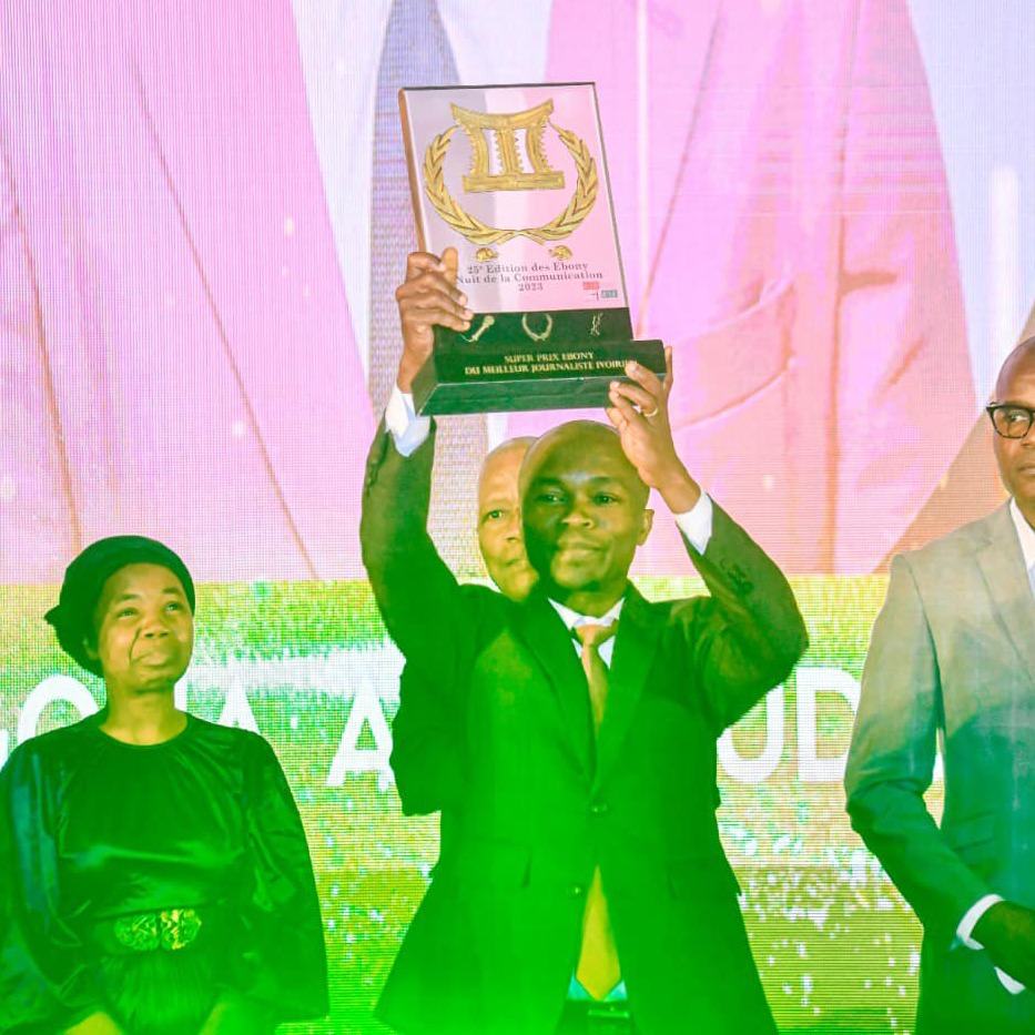 Le journaliste de Radio Côte d’Ivoire, Ly Goha Aimé a tout simplement été au-dessus du lot./ Photo-DR