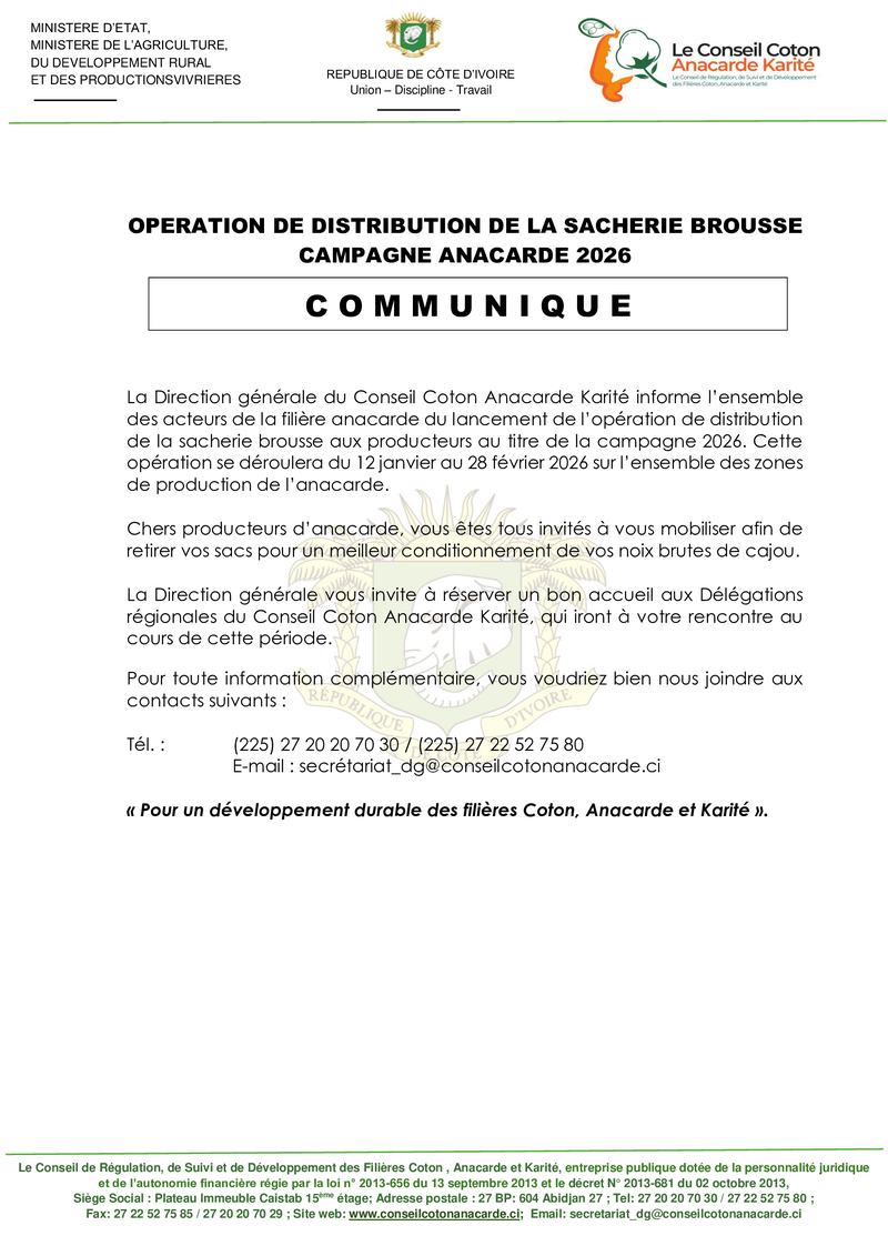 revue V110126 Communque de presse sacherie brousse campagne anacarde___ Copie